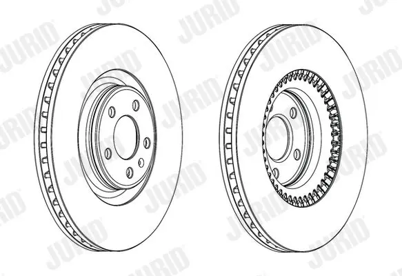 Handler.Part Brake disc JURID 562771JC 1