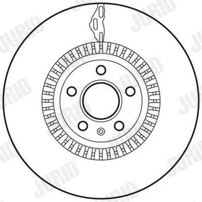 Handler.Part Brake disc JURID 562771JC 2