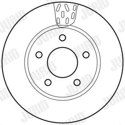 Handler.Part Brake disc JURID 562784JC 3