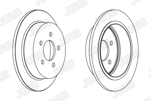 Handler.Part Brake disc JURID 562880JC 1