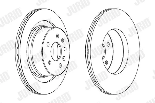 Handler.Part Brake disc JURID 562909JC 2