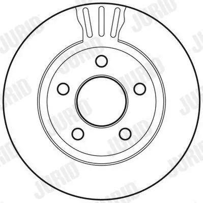 Handler.Part Brake disc JURID 562802JC 2