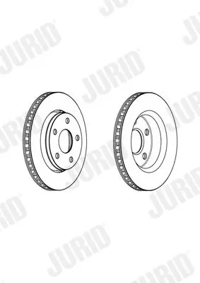 Handler.Part Brake disc JURID 562951JC 2