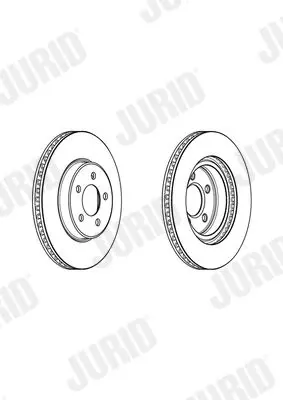 Handler.Part Brake disc JURID 562965JC 2