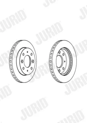 Handler.Part Brake disc JURID 562977JC 2