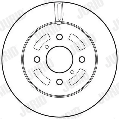 Handler.Part Brake disc JURID 562833JC 1