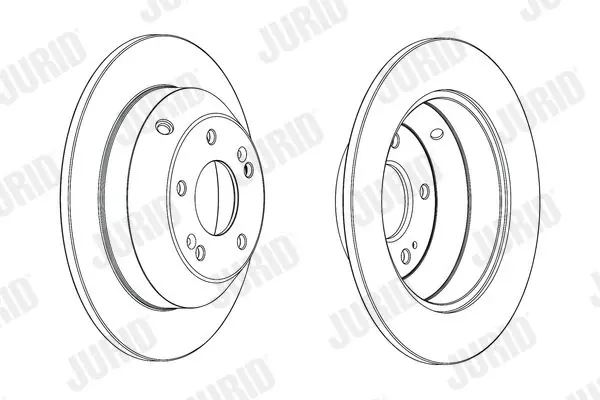 Handler.Part Brake disc JURID 562842JC 2