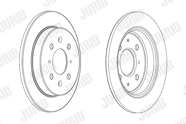 Handler.Part Brake disc JURID 562851JC 1