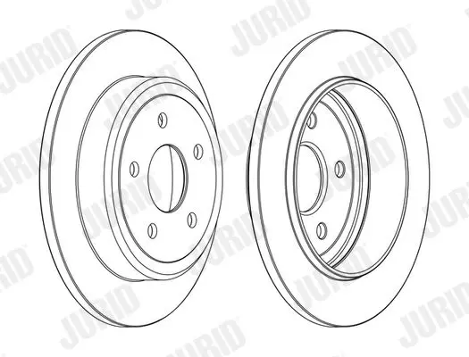 Handler.Part Brake disc JURID 562855JC 2