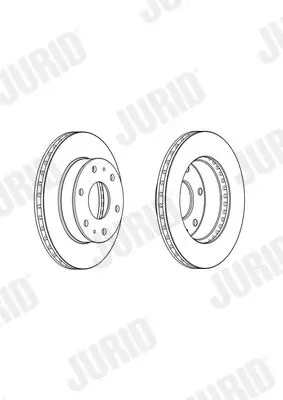 Handler.Part Brake disc JURID 562861JC 3