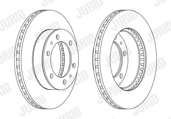 Handler.Part Brake disc JURID 562861JC 2