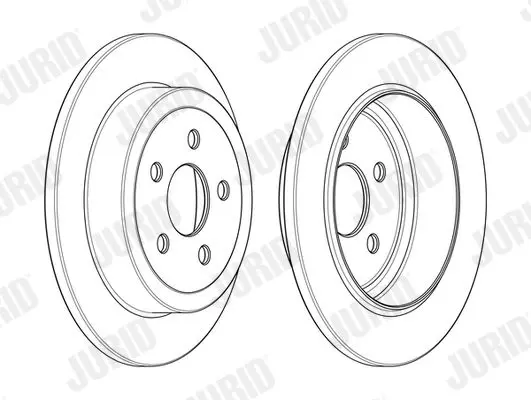 Handler.Part Brake disc JURID 562862JC 2