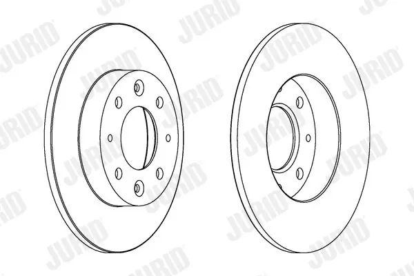 Handler.Part Brake disc JURID 562865JC 1