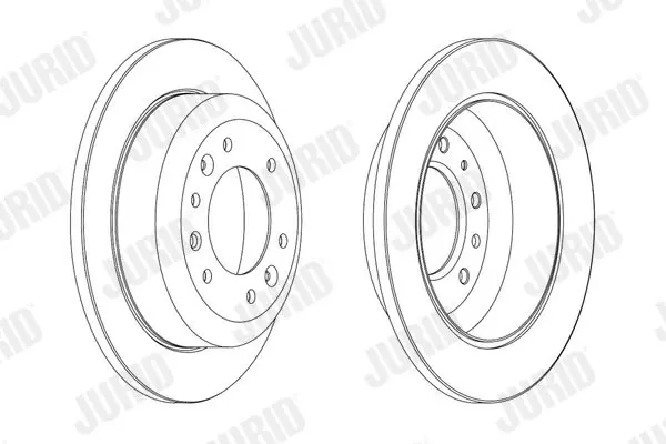 Handler.Part Brake disc JURID 562869JC 1