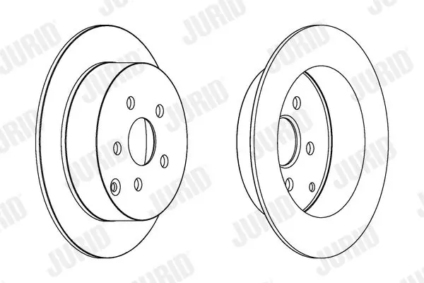 Handler.Part Brake disc JURID 563037JC 2