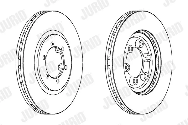 Handler.Part Brake disc JURID 563053JC 1