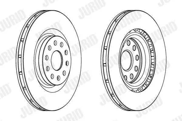 Handler.Part Brake disc JURID 563062JC 1