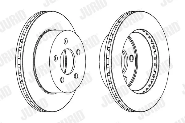 Handler.Part Brake disc JURID 563068JC 1