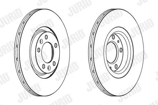 Handler.Part Brake disc JURID 563070JC 2