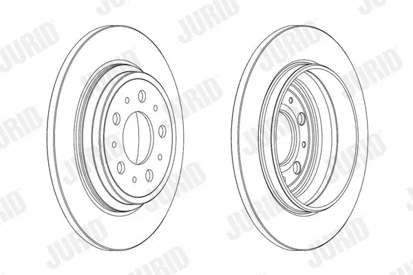 Handler.Part Brake disc JURID 563090JC 1