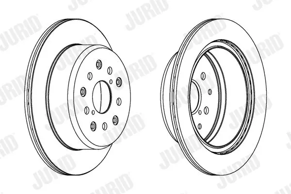 Handler.Part Brake disc JURID 563099JC 2