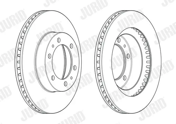 Handler.Part Brake disc JURID 563129JC 2