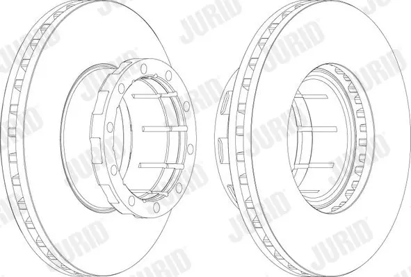 Handler.Part Brake disc JURID 567110J 1