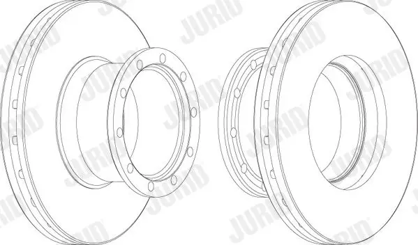 Handler.Part Brake disc JURID 567113J 1