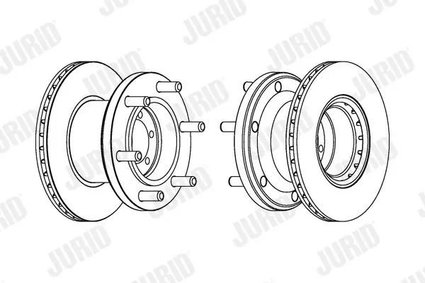 Handler.Part Brake disc JURID 567124J 1