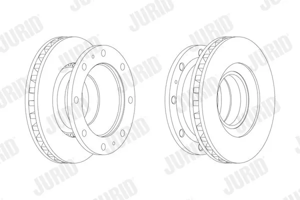 Handler.Part Brake disc JURID 567125J 1