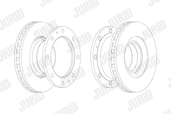 Handler.Part Brake disc JURID 567126J 1