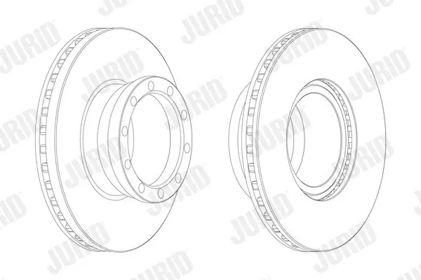 Handler.Part Brake disc JURID 567402J 1