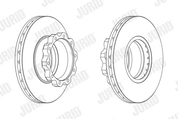 Handler.Part Brake disc JURID 567410J 2