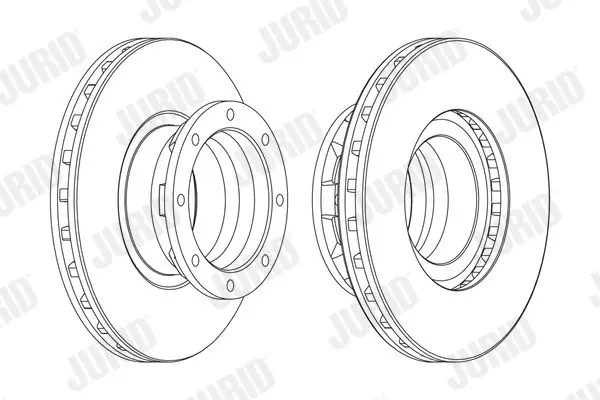 Handler.Part Brake disc JURID 567768J 2