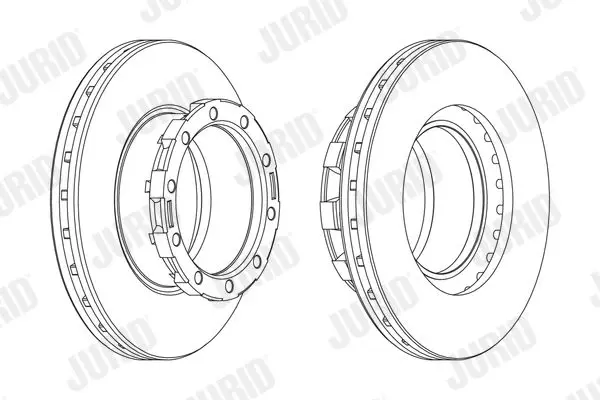 Handler.Part Brake disc JURID 567801J 1