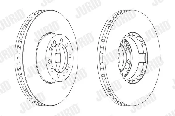 Handler.Part Brake disc JURID 567953J 1