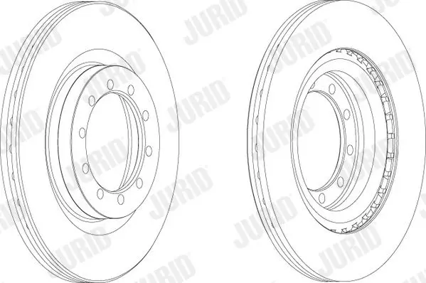 Handler.Part Brake disc JURID 569101J 2