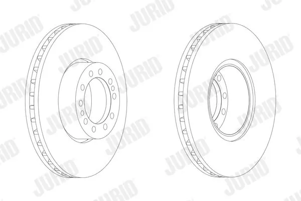 Handler.Part Brake disc JURID 569113J 1