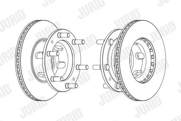 Handler.Part Brake disc JURID 569124J 1