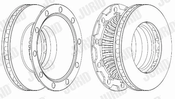 Handler.Part Brake disc JURID 569145J 1