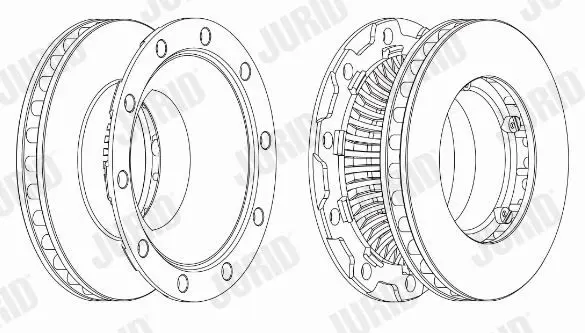 Handler.Part Brake disc JURID 569146J 1