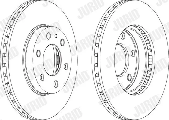 Handler.Part Brake disc JURID 569165J 2