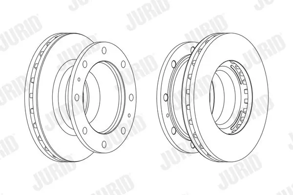 Handler.Part Brake disc JURID 569170J 1