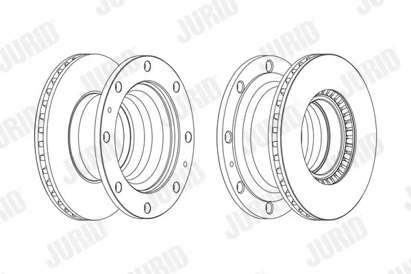 Handler.Part Brake disc JURID 569179J 1