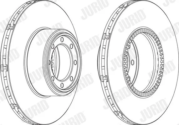 Handler.Part Brake disc JURID 569192J 1