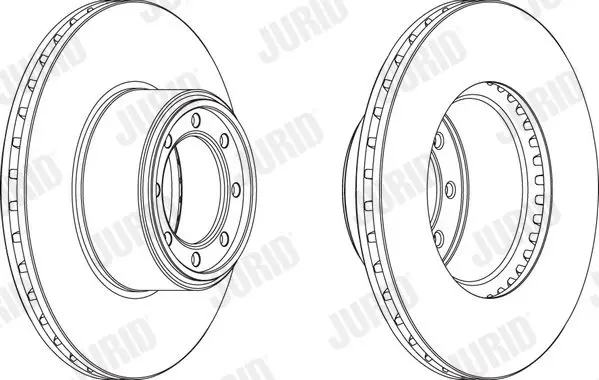 Handler.Part Brake disc JURID 569195J 1