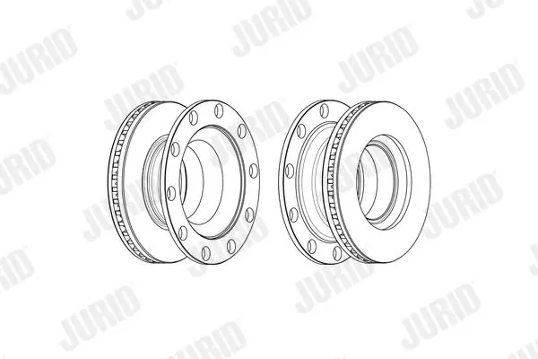 Handler.Part Brake disc JURID 569260J 1