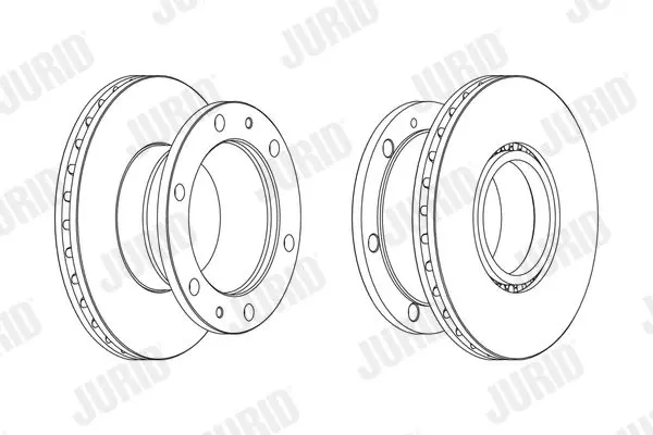 Handler.Part Brake disc JURID 569266J 1