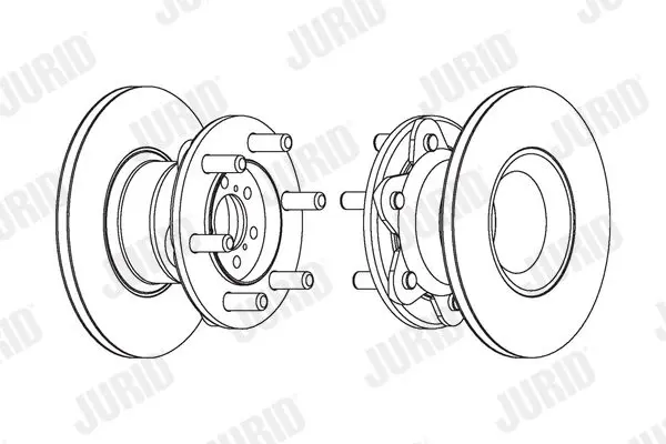 Handler.Part Brake disc JURID 569271J 2