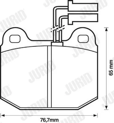 Handler.Part Brake pad set, disc brake JURID 571381J 2